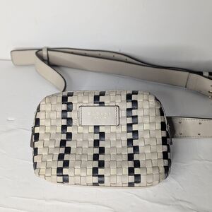 Radley London Weavers Way Leather Belt Bag Dove Grey/Black